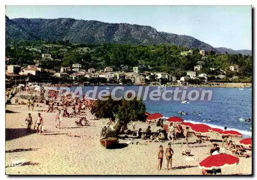 Moderne Karte La Cote D'Azur Le Lavandou Var La Plage