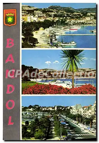 Cartes postales moderne Souvenir de Bandol Vue generale Le Port Le Quai de Gaulle