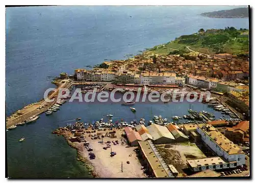 Cartes postales moderne La Cote D'Azur St Tropez Var Vue aerienne sur le Port et la Ville