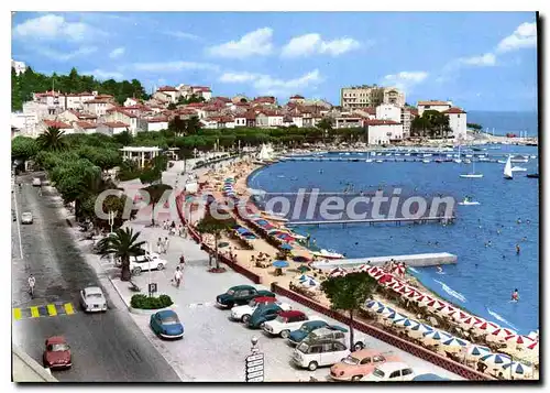 Moderne Karte Ste Maxine Var Vue panoramique su la Plage et la Ville