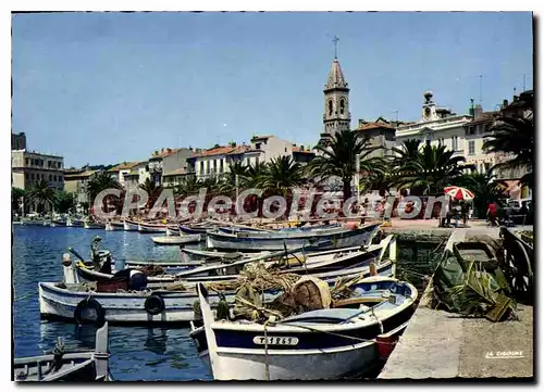 Moderne Karte Reflets de la Cote D'Azur Sanary Var Les Quais du Port