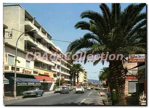 Moderne Karte La Cote D'Azur Cavalaire sur Mer La Perle du Var La Route Nationale