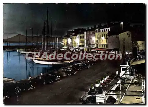 Cartes postales moderne St Tropez Var Le Port Vue de nuit