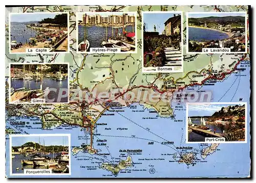 Cartes postales moderne La Capte Hyeres Plage Bormes Le Lavandou Giens