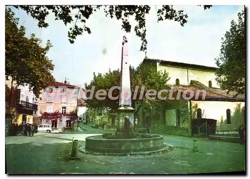 Cartes postales moderne Aups Var Place de l'eglise