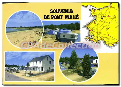 Cartes postales moderne Pont Mahe L Atl La Plage Camping Relais du Bile