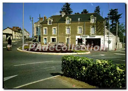 Moderne Karte Orvault Loire Atlantique La Place de l'eglise avec le Bar Hotel L'Ancien Relais