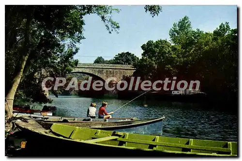 Moderne Karte La Haie Fouassiere Loire Atl Un bon coin de peche sur la Seure Nantaise