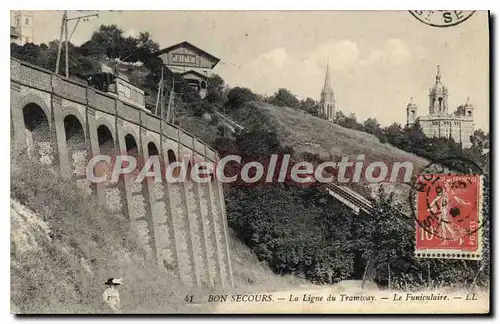 Cartes postales Bon Secours la Ligne du Tramway le Funiculaire