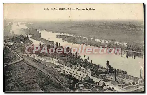 Cartes postales Bon Secours vue sur la Seine