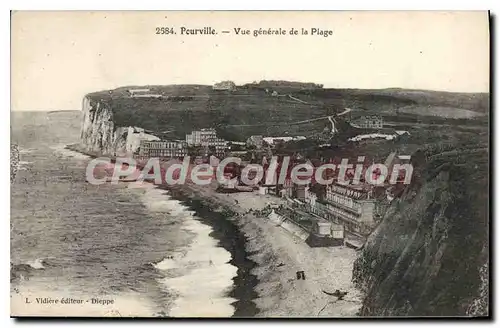 Cartes postales Peurville vue generale de la plage