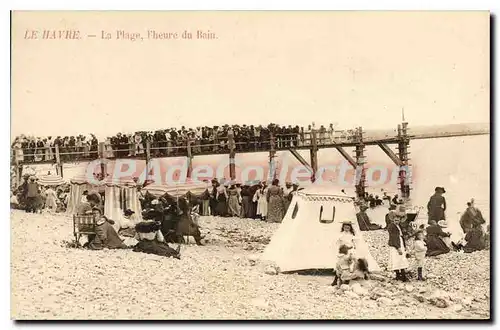 Ansichtskarte AK Le Havre la plage l'heure du Bain