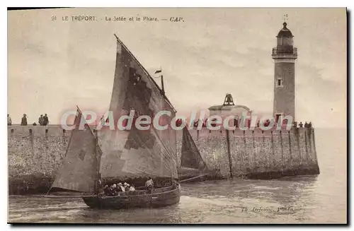 Cartes postales Le Treport la Jetee et le Phare