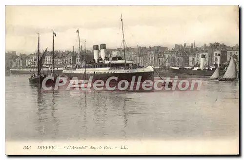 Cartes postales Dieppe l'Arundel dans le port