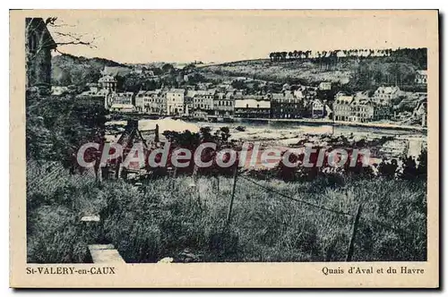 Cartes postales St Valery en Caux Quais d'Aval et du Havre