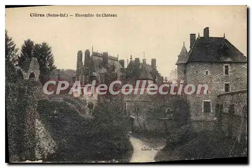 Cartes postales Cleres Seine Inf Ensemble du chateau