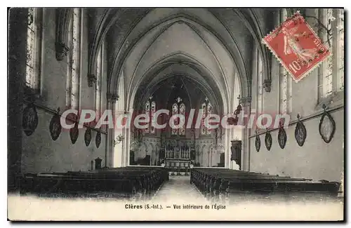 Cartes postales Cleres S Inf vue interieure de l'Eglise