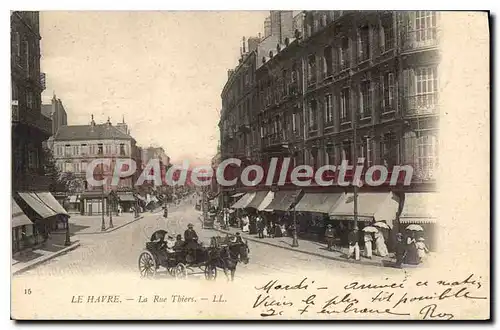 Cartes postales Le Havre la rue Thiers