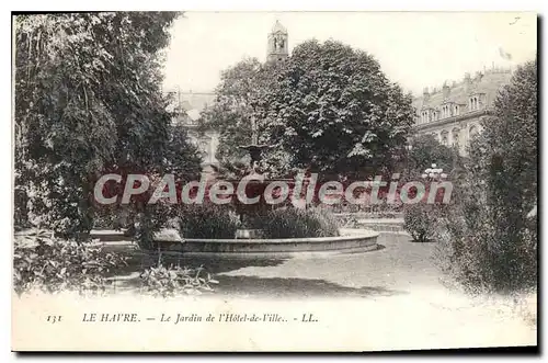 Cartes postales Le Havre le jardin de l'hotel de Ville