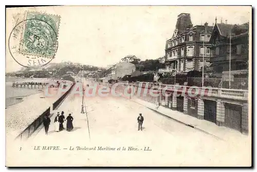 Cartes postales Le Havre le boulevard Maritime et la Heve