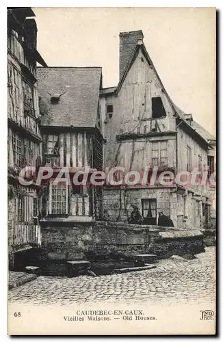 Cartes postales Caudebec en Caux Vieilles maisons