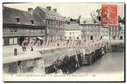 Ansichtskarte AK Saint Valery en Caux le Quai d'Aval et la maison Henri