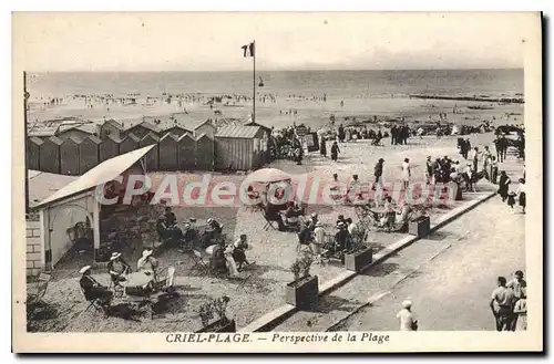 Cartes postales Criel Plage perspective de la plage