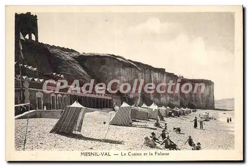 Cartes postales Mesnil Val le casino et la Falaise