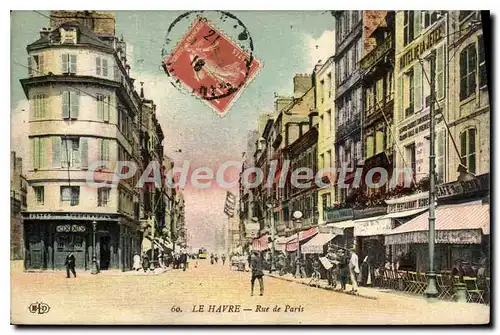 Cartes postales Le Havre rue de Paris