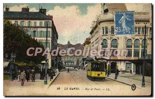 Cartes postales Le Havre rue de Paris