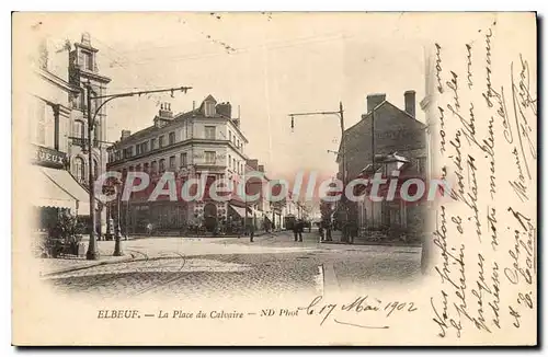 Cartes postales Elbeuf la place du Calvaire