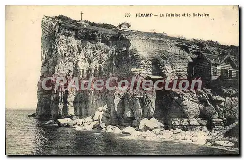 Ansichtskarte AK Fecamp la Falaise et le Calvaire