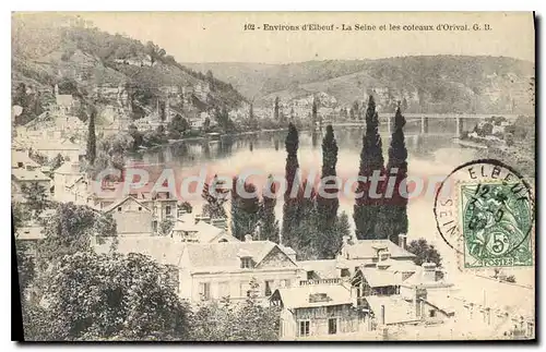 Cartes postales Environs d'Elbeuf la Seine et les Coteaux d'Orival