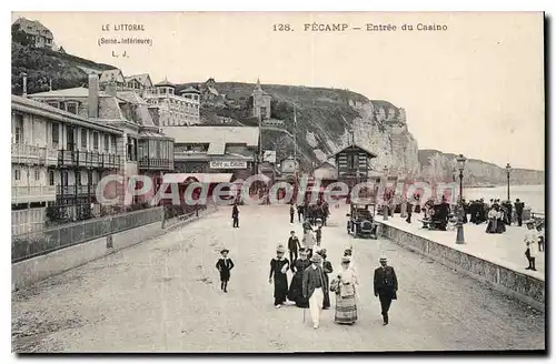 Cartes postales Le Littoral Seine Inferieure Fecamp entree du casino