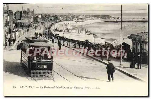 Ansichtskarte AK Le Havre le boulevard Maritime et la nouvelle Jetee