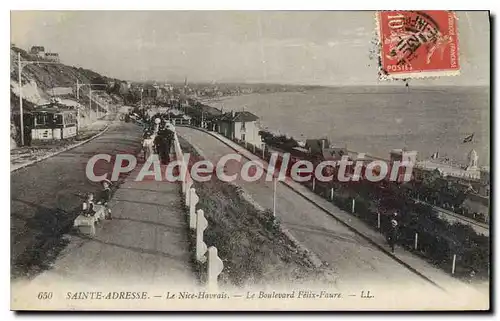 Cartes postales Saint Adresse le Nice havrais le boulevard Felix Faure