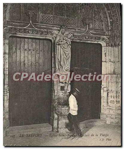 Cartes postales Le Treport eglise Saint Jacques Portail de la Vierge