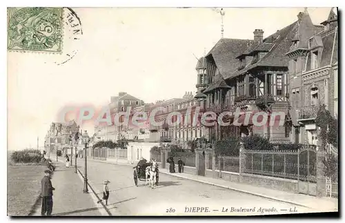 Ansichtskarte AK Dieppe le Boulevard Aguado