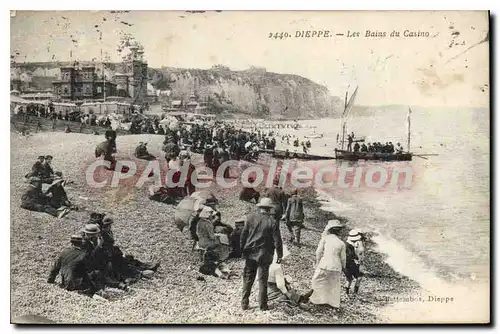 Cartes postales Dieppe les Bains du casino