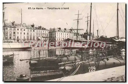 Cartes postales Le Havre Tropilleurs a bord