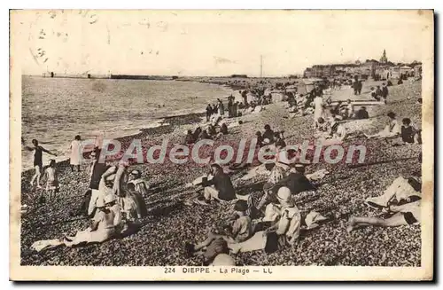 Cartes postales Dieppe la plage