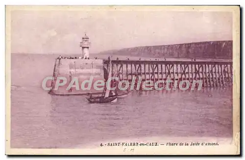 Cartes postales Saint Valery en Caux Phare de la Jetee d'amont