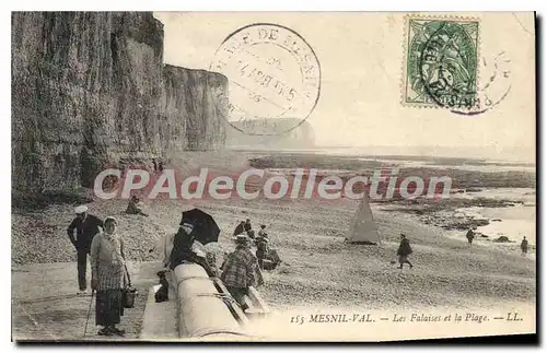 Cartes postales Mesnil Val les falaises et la plage