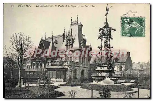 Cartes postales Fecamp la Benedictine le Puits et le Square