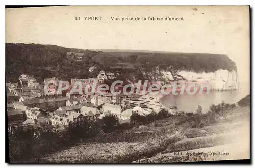 Cartes postales Yport vue prise de la Falaise d'amont