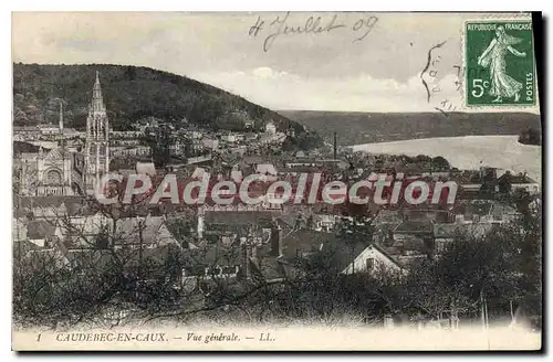 Cartes postales Caudebec en Caux vue generale