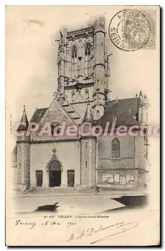 Cartes postales Fecamp l'eglise Saint Etienne