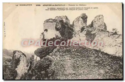 Ansichtskarte AK La Normandie Arques la Bataille Ruines du chateau