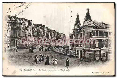 Cartes postales Le Treport le casino vue prise de l'Esplanade