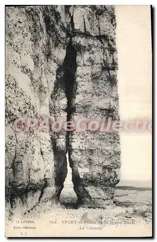 Cartes postales Le Littoral Seine Inferieure Yport pointe de la Falaise d'Aval le Chicard